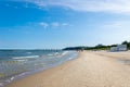 MiÃâ¢dzyzdroje, Poland -05.09.2021 - beach in Miedzyzdroje